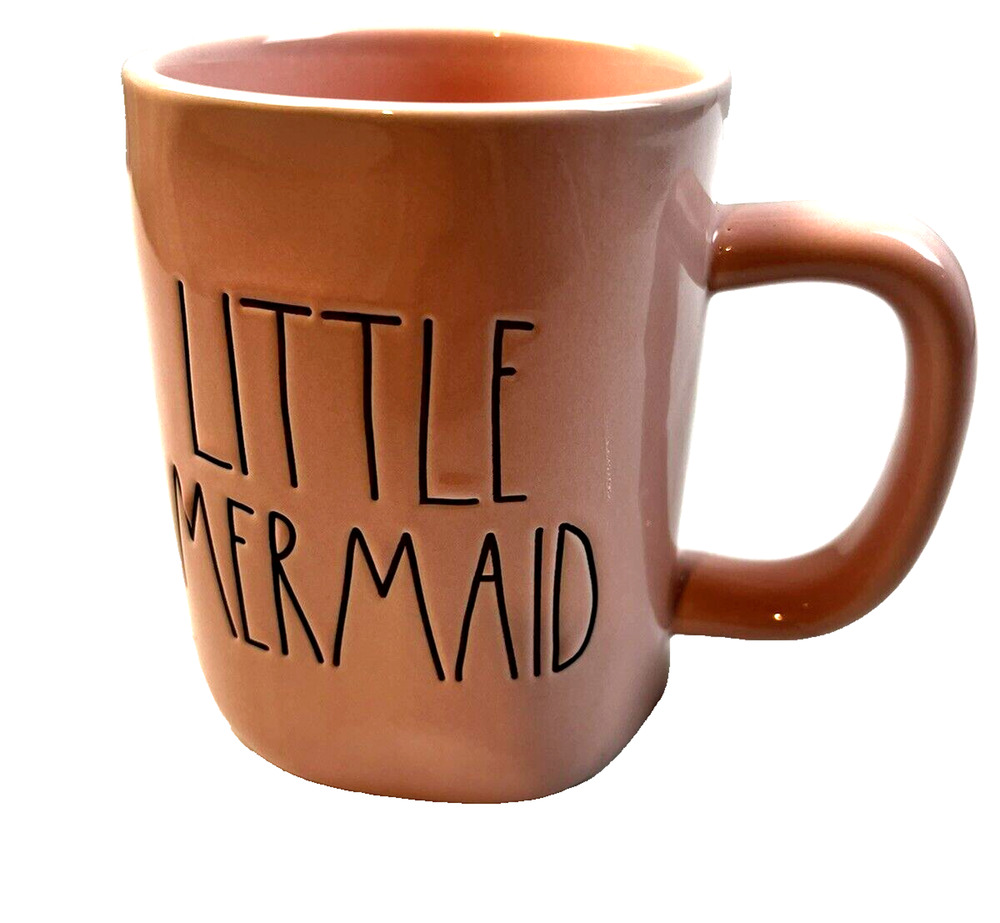 Rae Dunn Little Mermaid Disney Princess Mug Pink Artisan Collection By Magenta